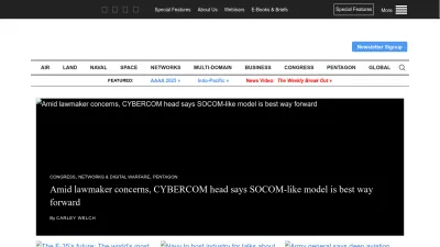 Screenshot of Breakingdefense.com