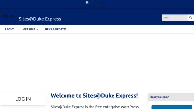 Screenshot of Sites.duke.edu