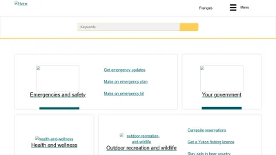 Screenshot of Yukon.ca