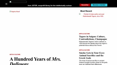 Screenshot of Daily.jstor.org