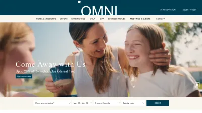 Screenshot of Omnihotels.com