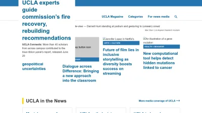 Screenshot preview of newsroom.ucla.edu
