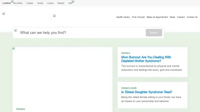 Screenshot preview of health.clevelandclinic.org