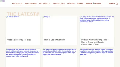 Screenshot preview of artofmanliness.com