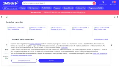 Screenshot of Cdiscount.com