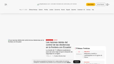Screenshot of Elespectador.com
