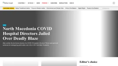 Screenshot of Balkaninsight.com