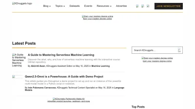Screenshot of Kdnuggets.com