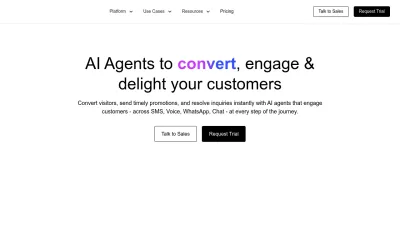 Screenshot of Plivo.com