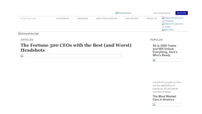 Screenshot of Priceonomics.com