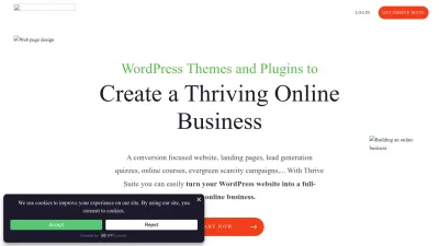 Screenshot preview of thrivethemes.com