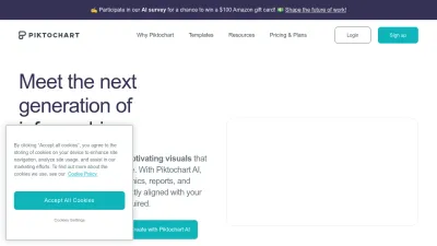 Screenshot preview of piktochart.com