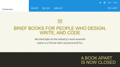 Screenshot preview of abookapart.com
