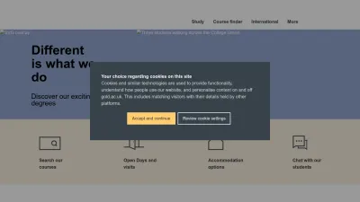 Screenshot of Gold.ac.uk