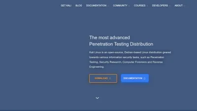 Screenshot preview of kali.org