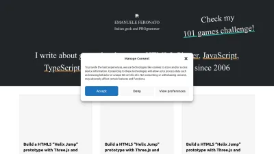 Screenshot of Emanueleferonato.com