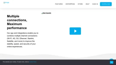 Screenshot preview of speedify.com