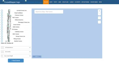 Screenshot of Cruisemapper.com