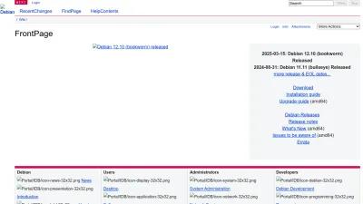 Screenshot of Wiki.debian.org