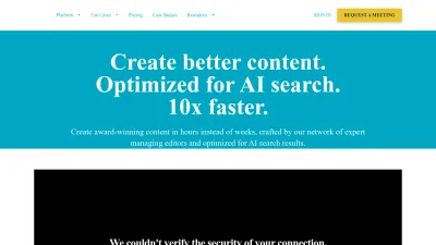 Screenshot of Contently.com