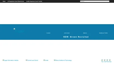 Screenshot of Oyez.org