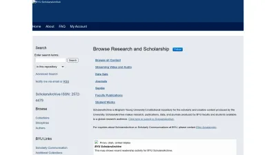 Screenshot of Scholarsarchive.byu.edu