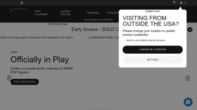 Screenshot of Funko.com