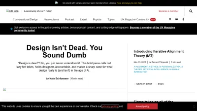 Screenshot of Uxmag.com