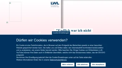 Screenshot preview of lwl.org