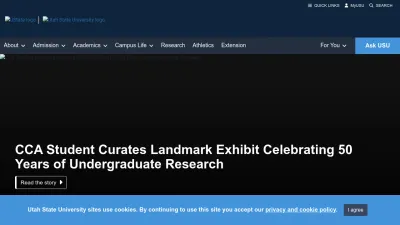 Screenshot of Usu.edu