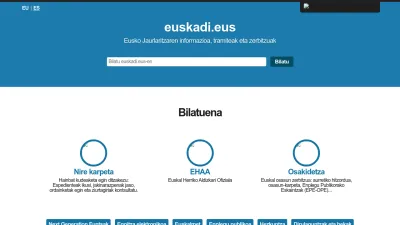 Screenshot of Euskadi.eus