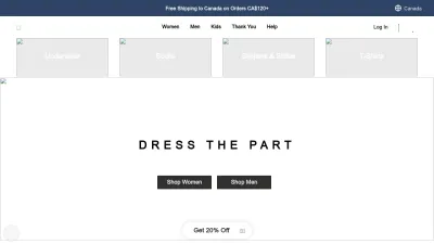 Screenshot preview of bombas.com