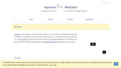 Screenshot preview of dhamma.org