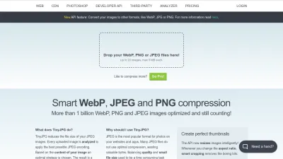 Screenshot of Tinyjpg.com