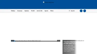 Screenshot of Hurriyetdailynews.com