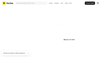 Screenshot preview of rarible.com