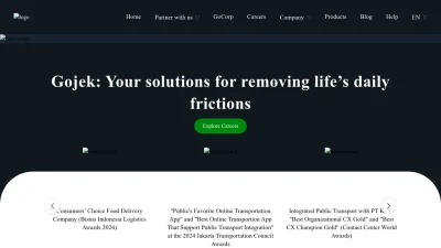 Screenshot preview of gojek.com