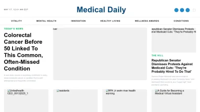 Screenshot of Medicaldaily.com
