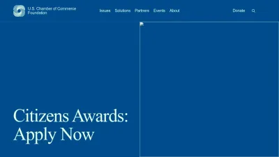 Screenshot of Uschamberfoundation.org