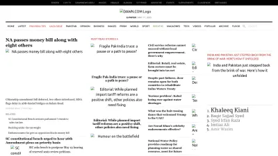 Screenshot of Dawn.com