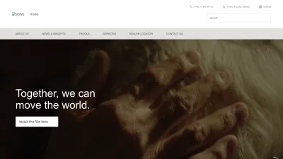 Screenshot preview of volvotrucks.com