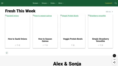 Screenshot preview of acouplecooks.com