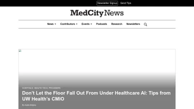 Screenshot of Medcitynews.com