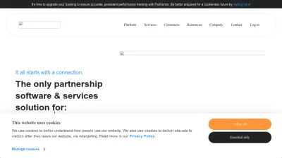 Screenshot preview of partnerize.com