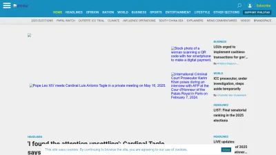 Screenshot of Philstar.com