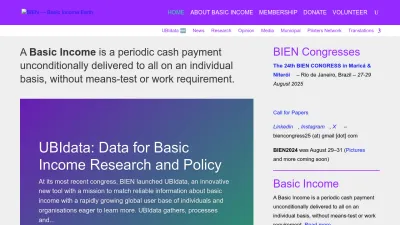Screenshot preview of basicincome.org