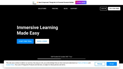 Screenshot of Thinglink.com