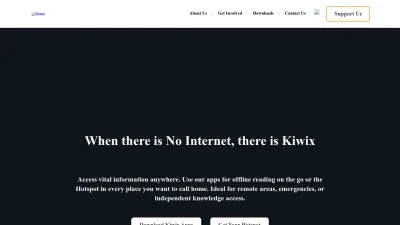 Screenshot of Kiwix.org