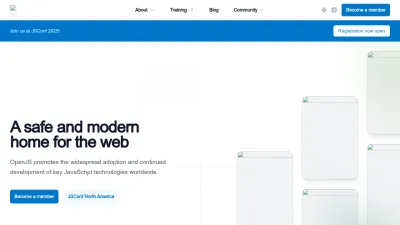 Screenshot of Openjsf.org