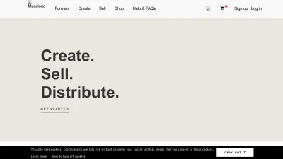 Screenshot of Magcloud.com